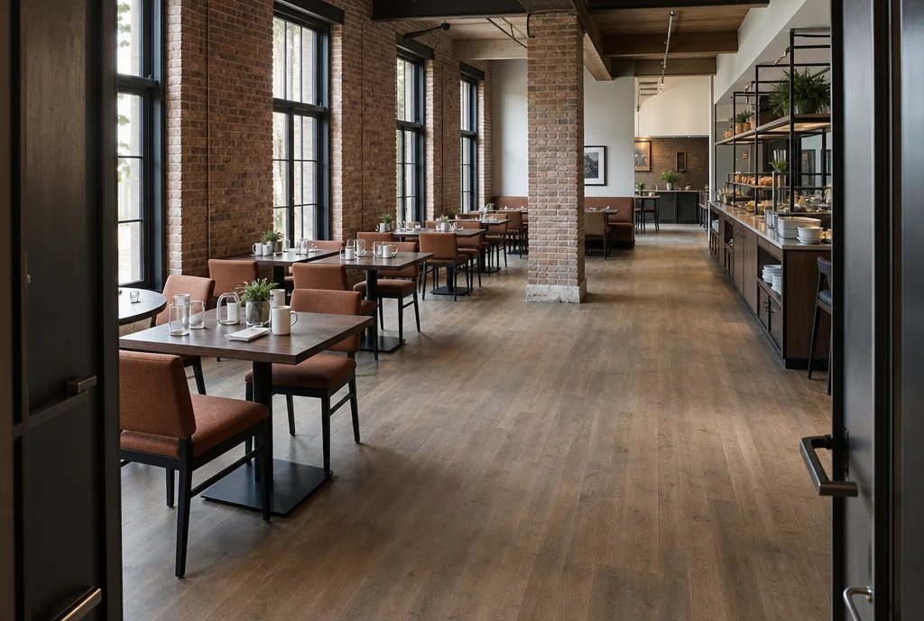 Pennsylvania hotel dining furniture with coordinated seating and tables.